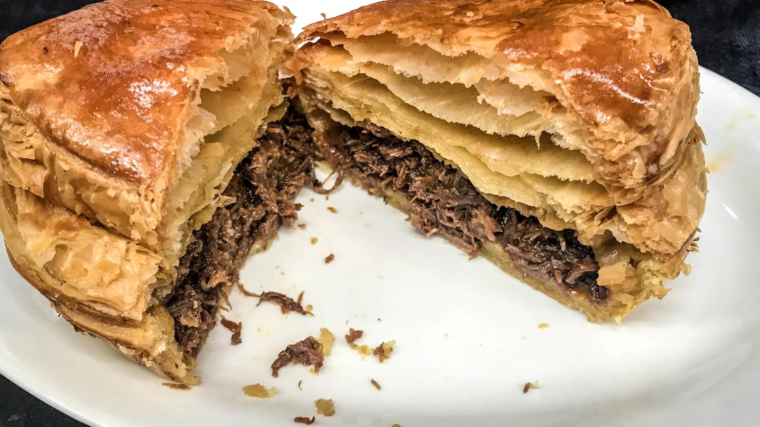 Tongue and Cheek Pie, $8