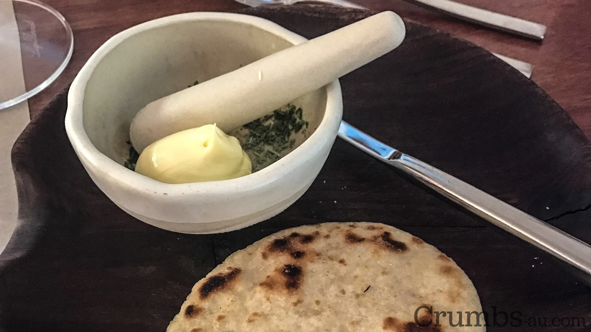 herbed butter, pre-liquid nitrogen