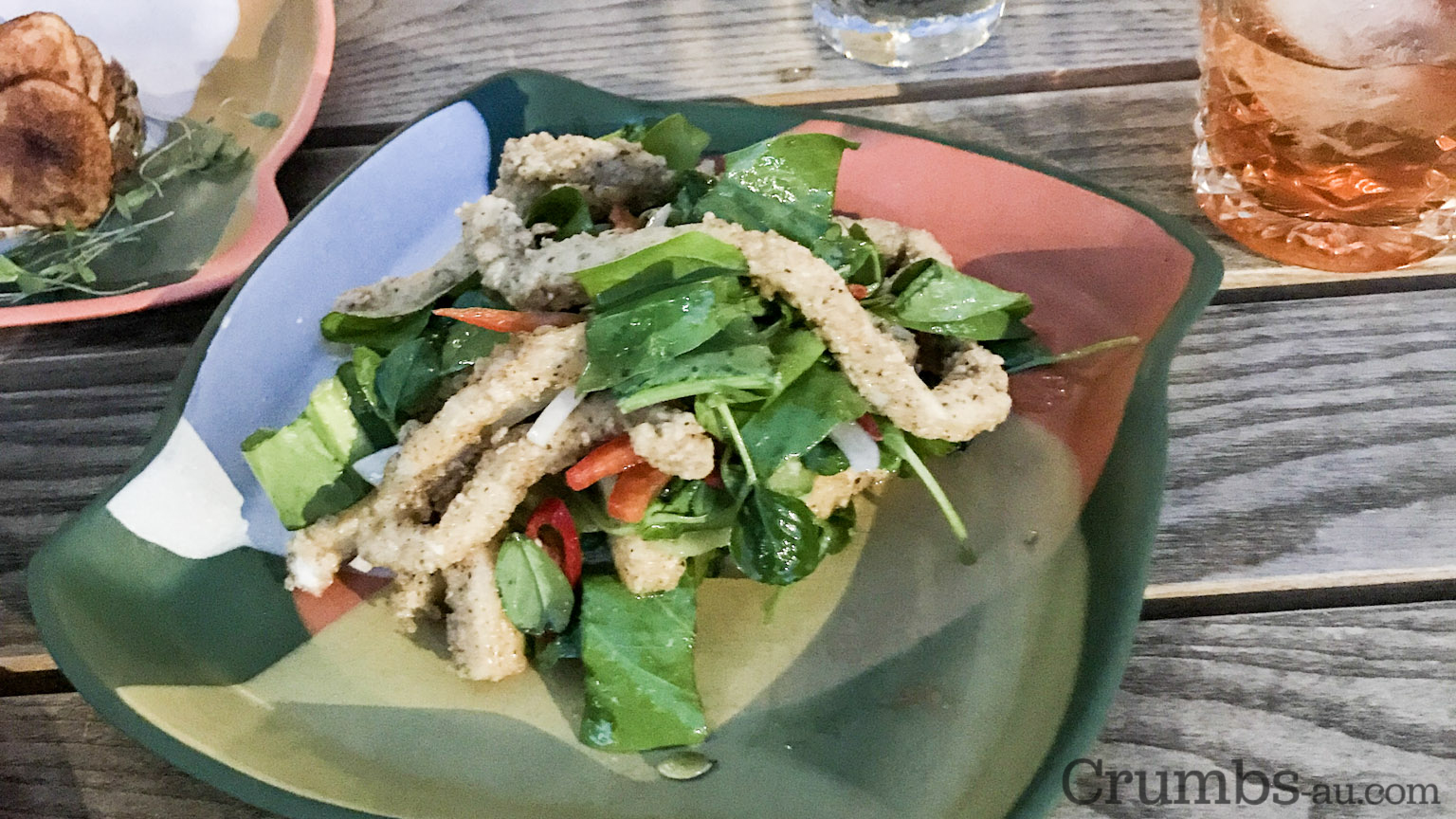 Bush Pepper Calamari, $24