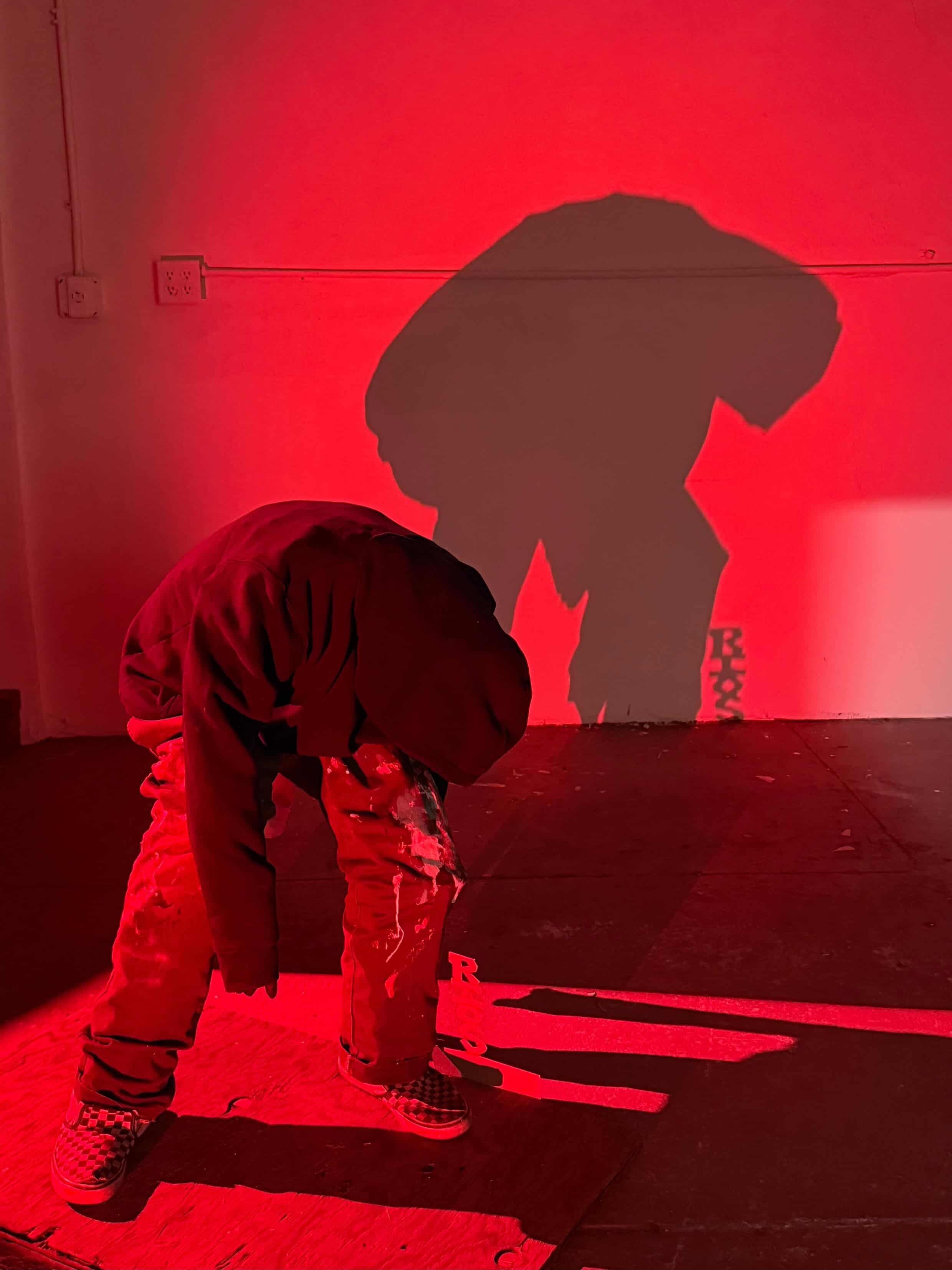  Andy Rios installation…current with the times of the fent out homeless slumped dude.  