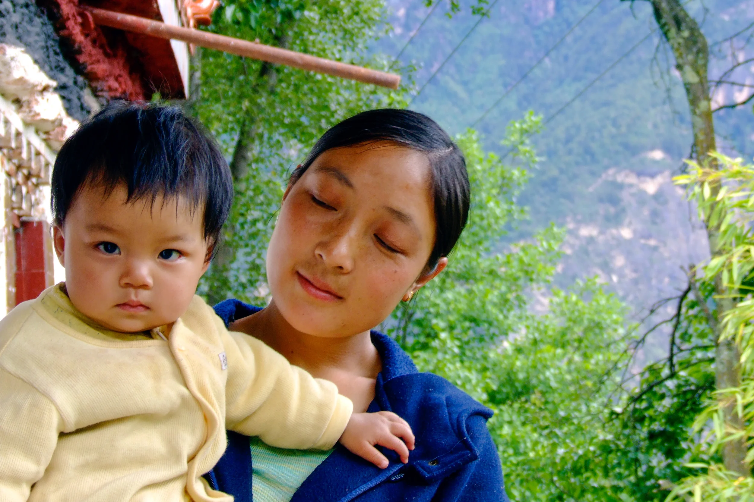 Tibetan Woman & Child