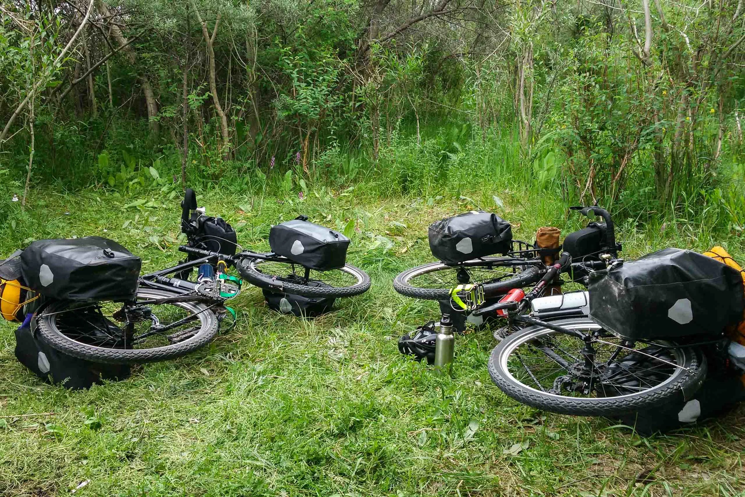 Our first campsite in Kyrgyzstan