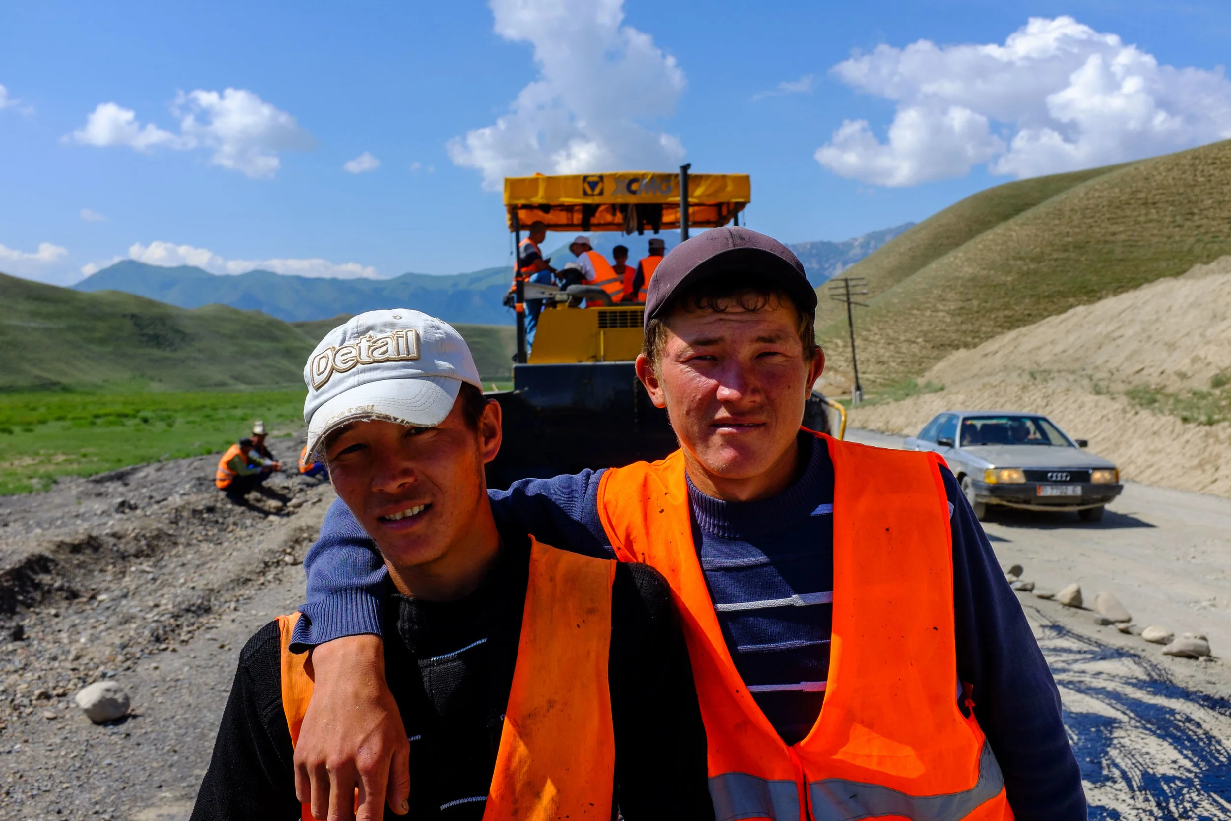 We wished the construction crews would hurry up and finish paving the road!