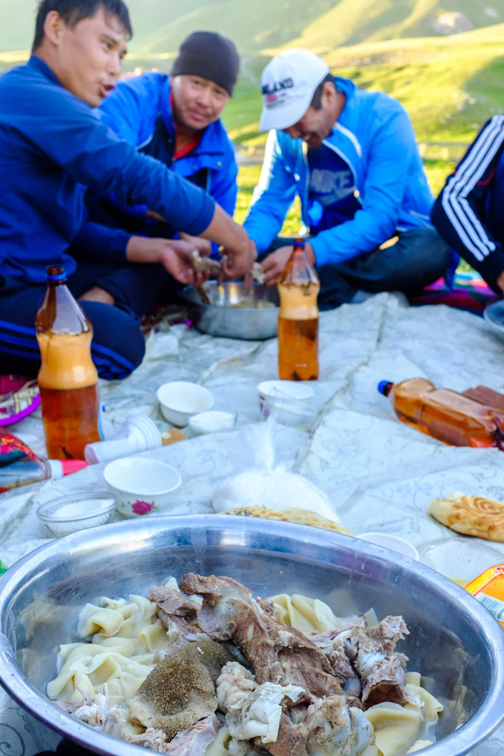 B eshbarmak , the national dish of Kyrgyzstan