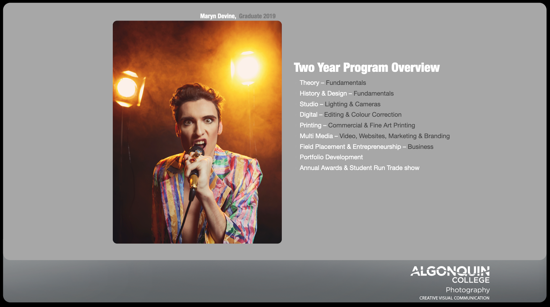 algonquin college web print