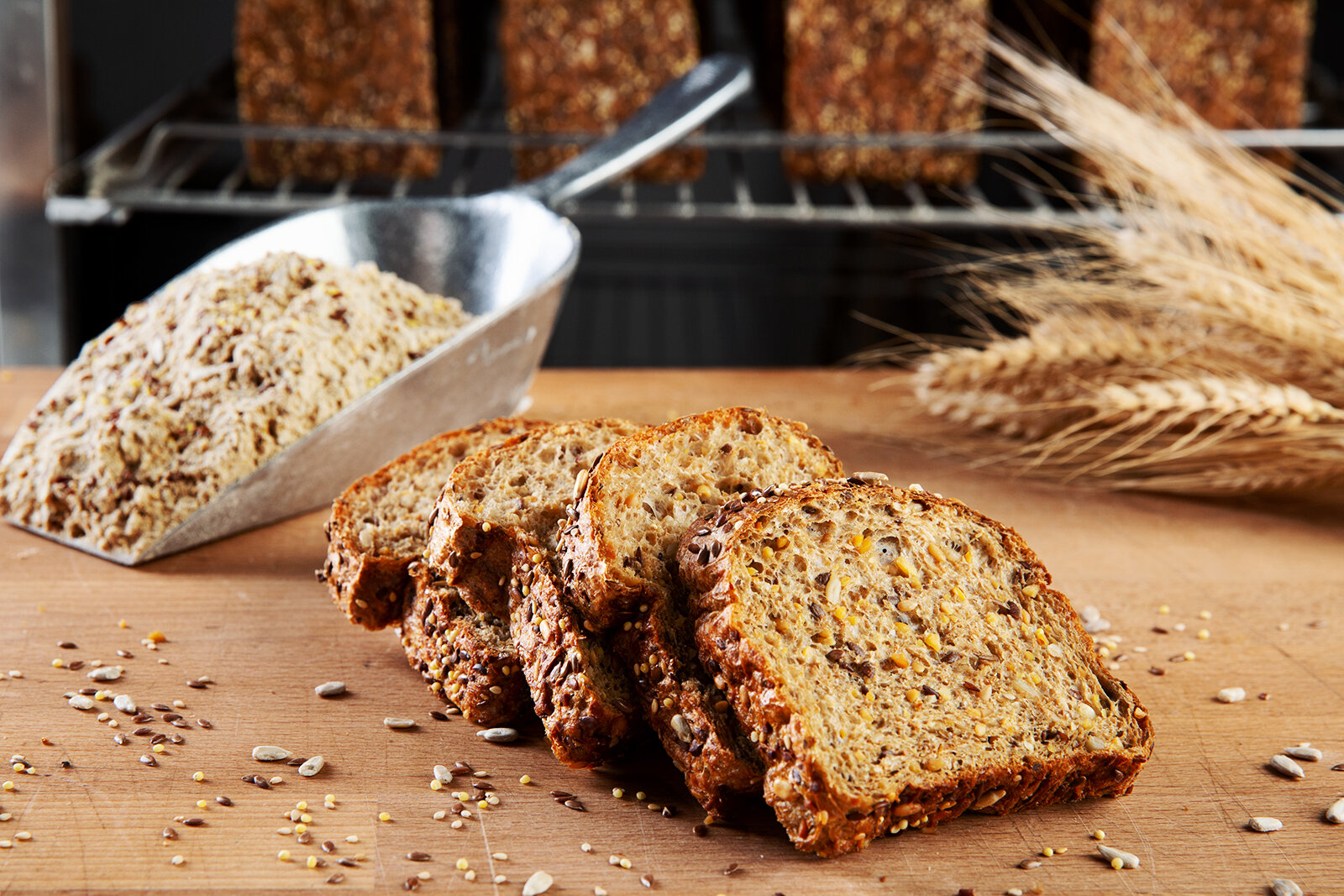  Pan de proteínas, bodegón de fotografía de alimentación. Fotógrafo de gastronomía en Barcelona, food photography.  