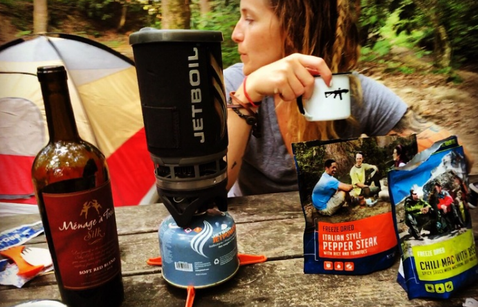 River rat camping. Love that BRCC Enamel Mug