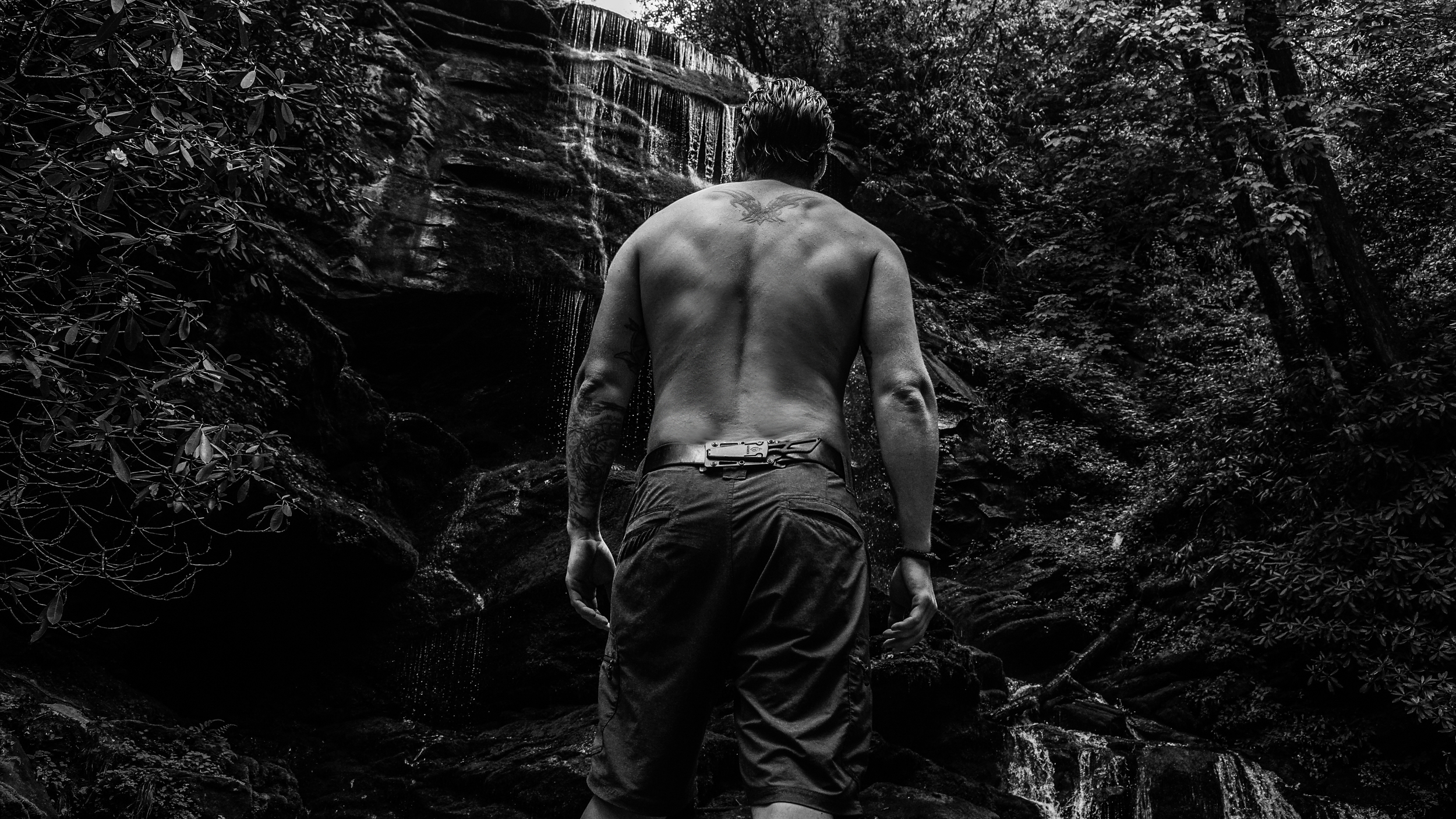 Nick at the Upper Falls, Gerber Ghost Strike for this adventure.