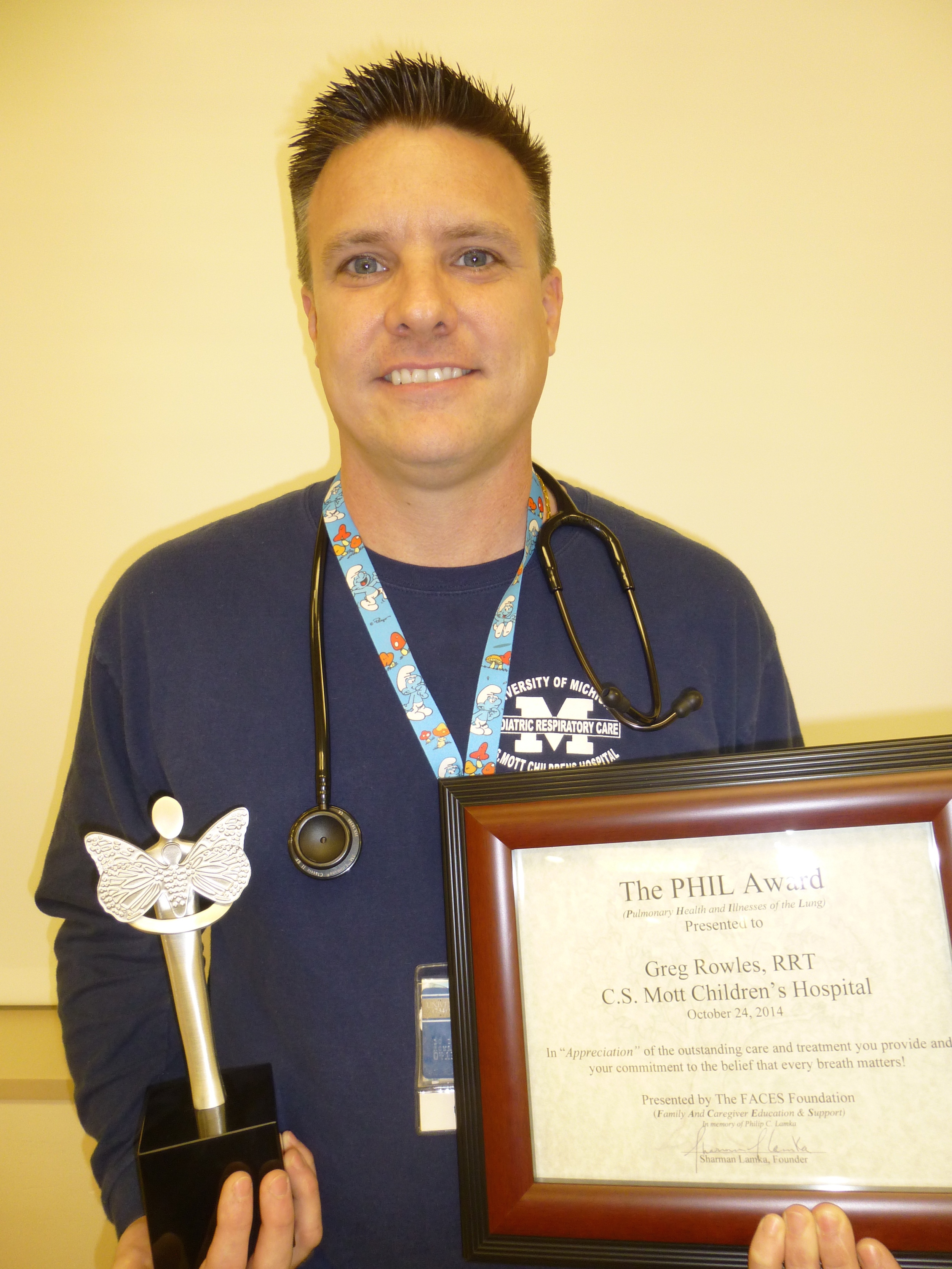 Greg Rowles, RRT - University of Michigan's C.S. Mott Children's Hospital - Ann Arbor, MI