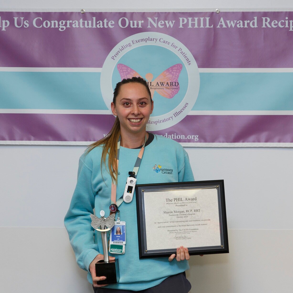 Sharon Morgan, RCP, RRT Nationwide Children's Hospital