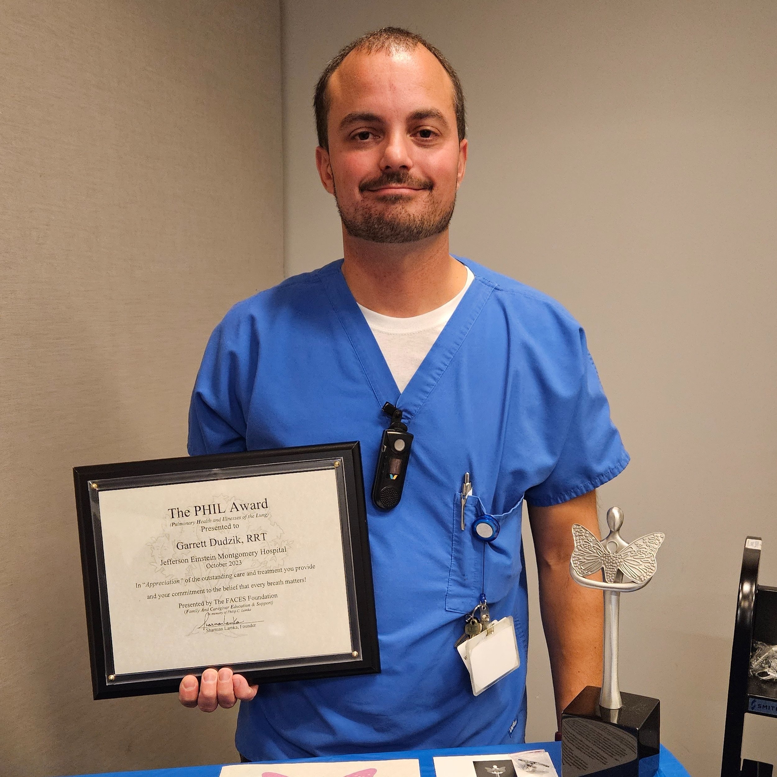 Garrett Dudzik, RRT Jefferson Einstein Montgomery Hospital