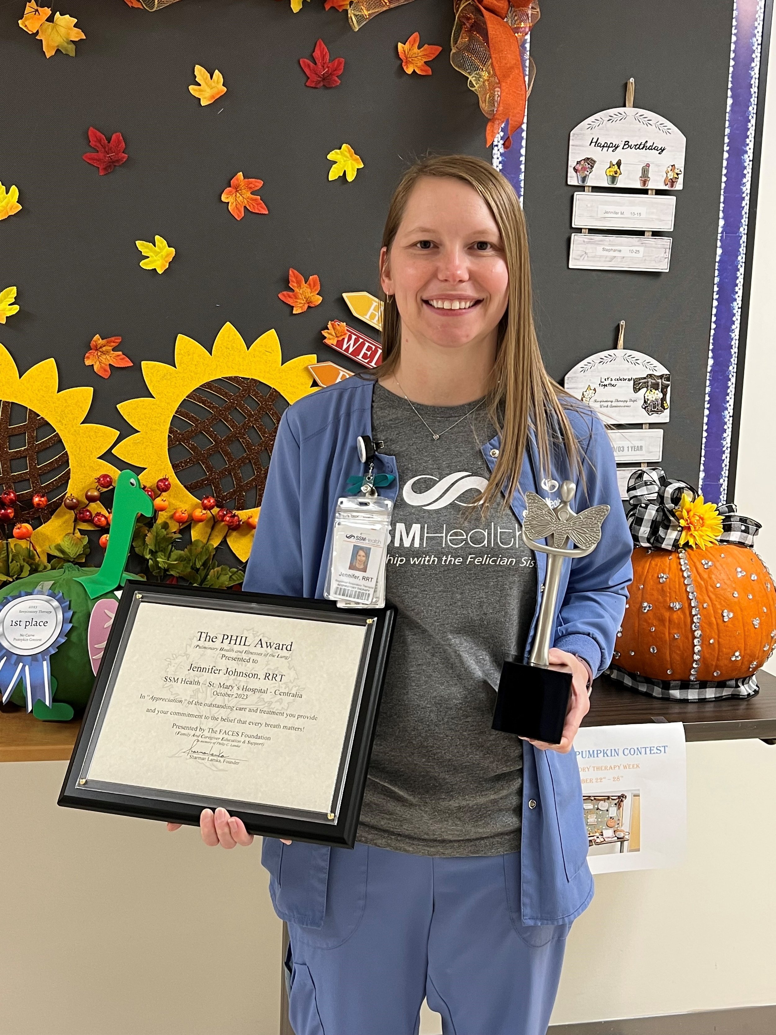 Jennifer Johnson, RRT SSM Health - St. Mary’s Hospital - Centralia