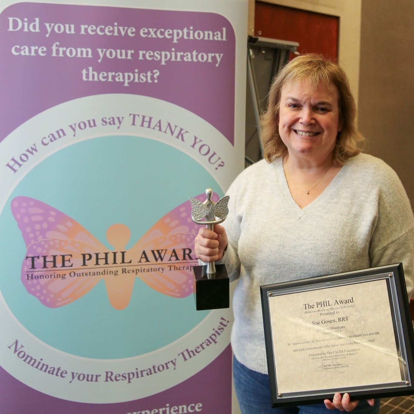 Sue Gosen, RRT Covenant Healthcare