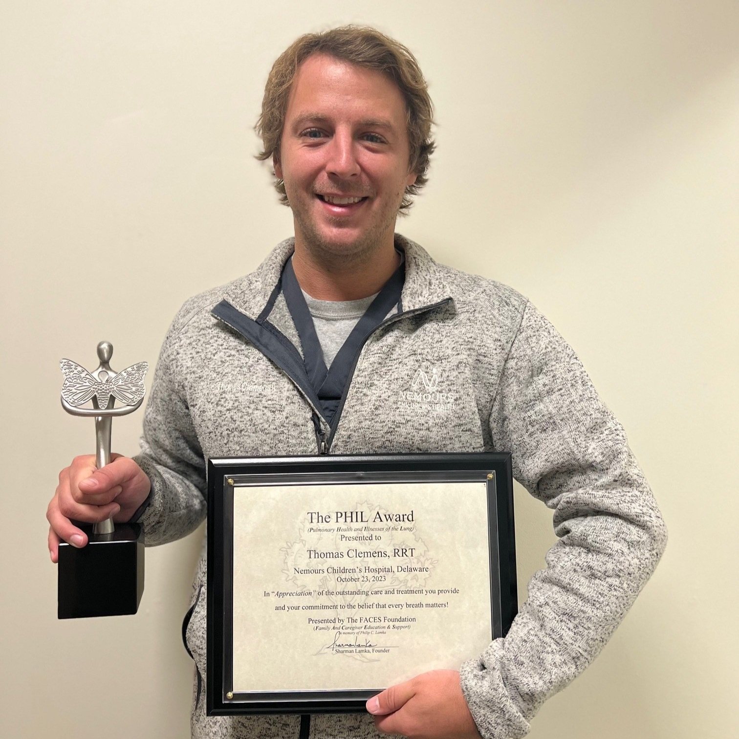 Thomas Clemens, RRT Nemours Children's Hospital, Delaware