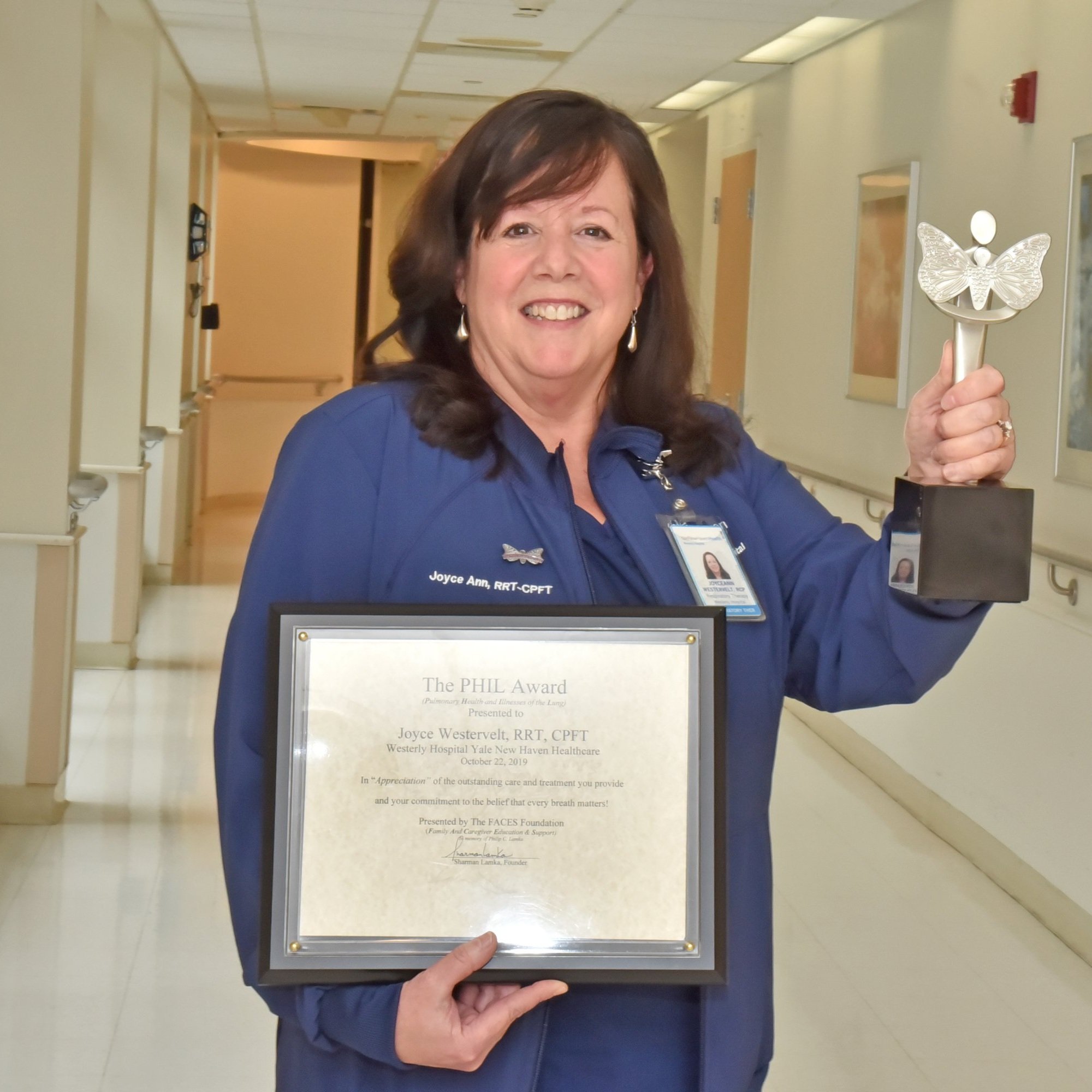 Joyce Westervelt, RRT, CPFT Westerly Hospital Yale New Haven Healthcare