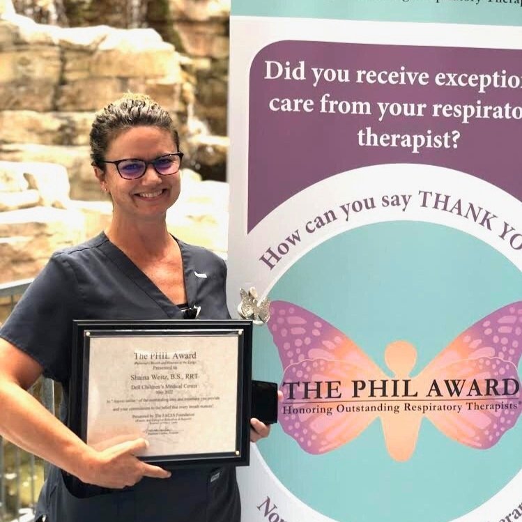 Shaina Weitz, BSRC, RRT Dell Children's Medical Center