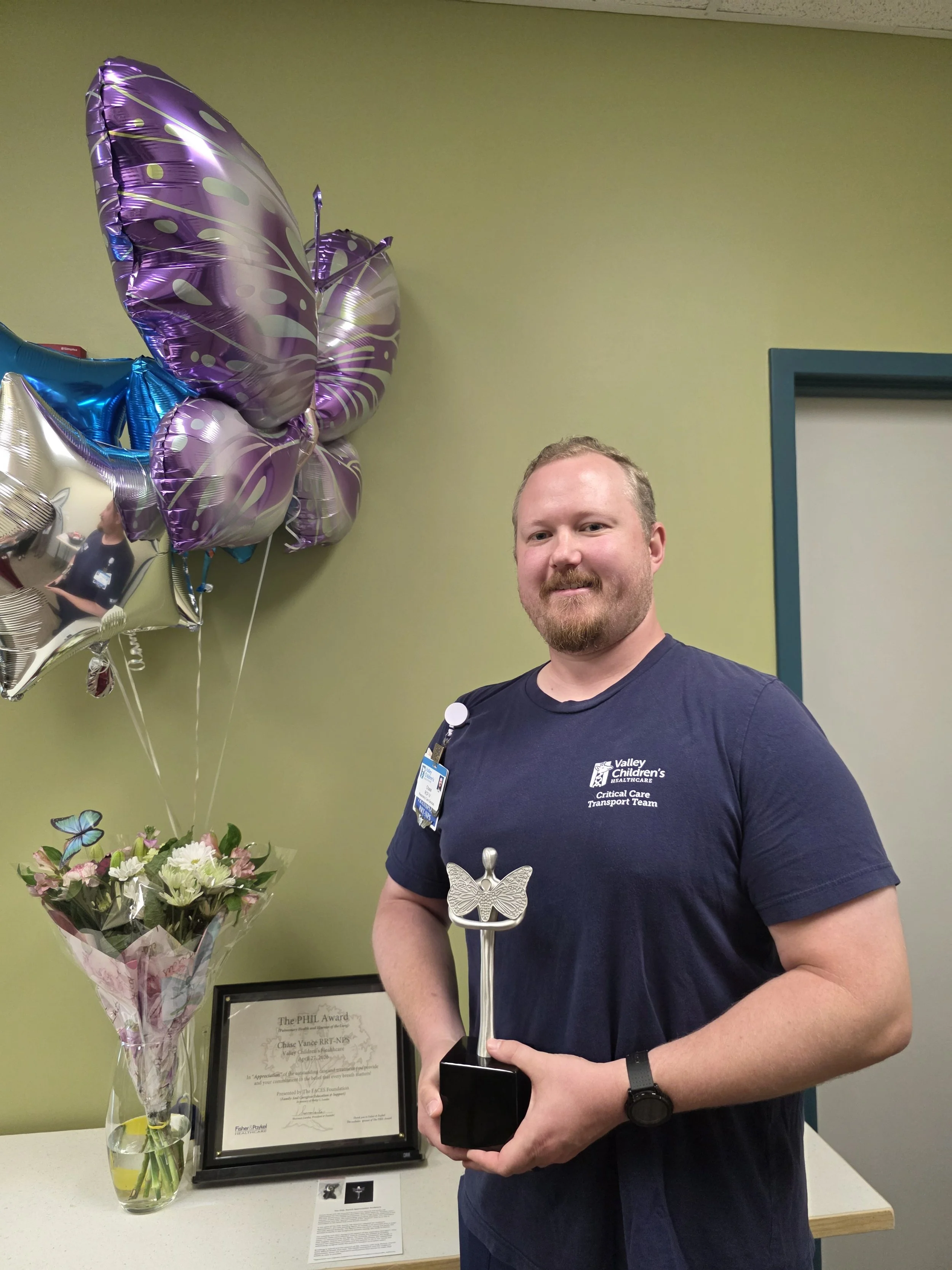   Chase Vance, RRT-NPS  Valley Children's Healthcare 