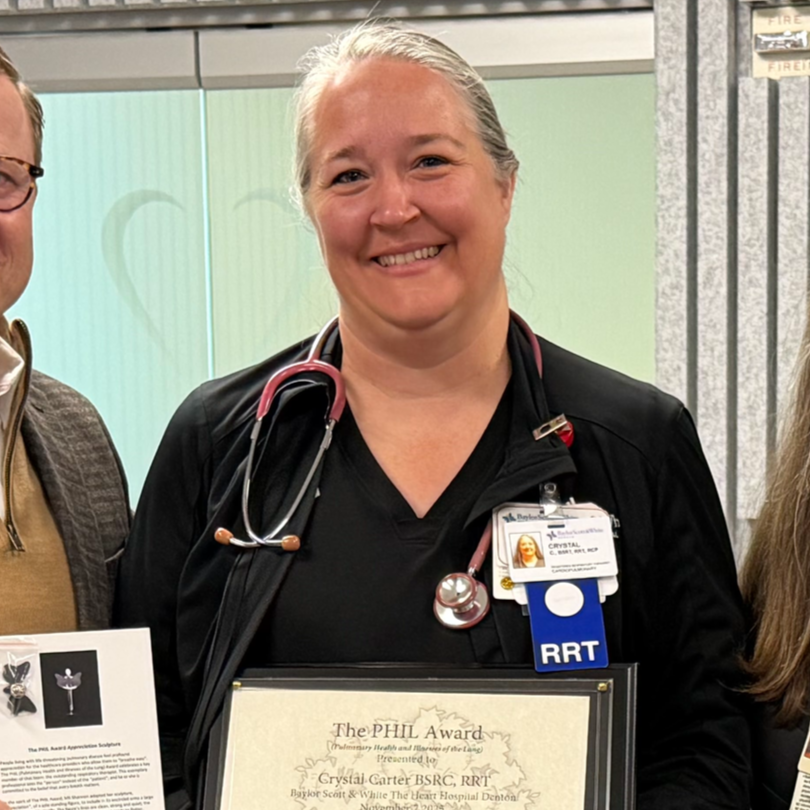   Crystal Carter, BSRC, RRT  Baylor Scott &amp; White The Heart Hospital - Denton 