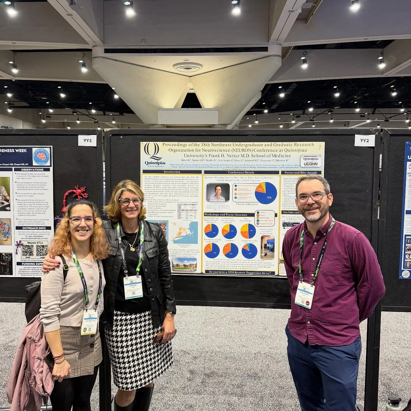 Happy to connect with half of the half of the 2025 NEURON committee at Society for neuroscience #sfn2025. Save the date for April, 11th 2026 for NEURON 2026.