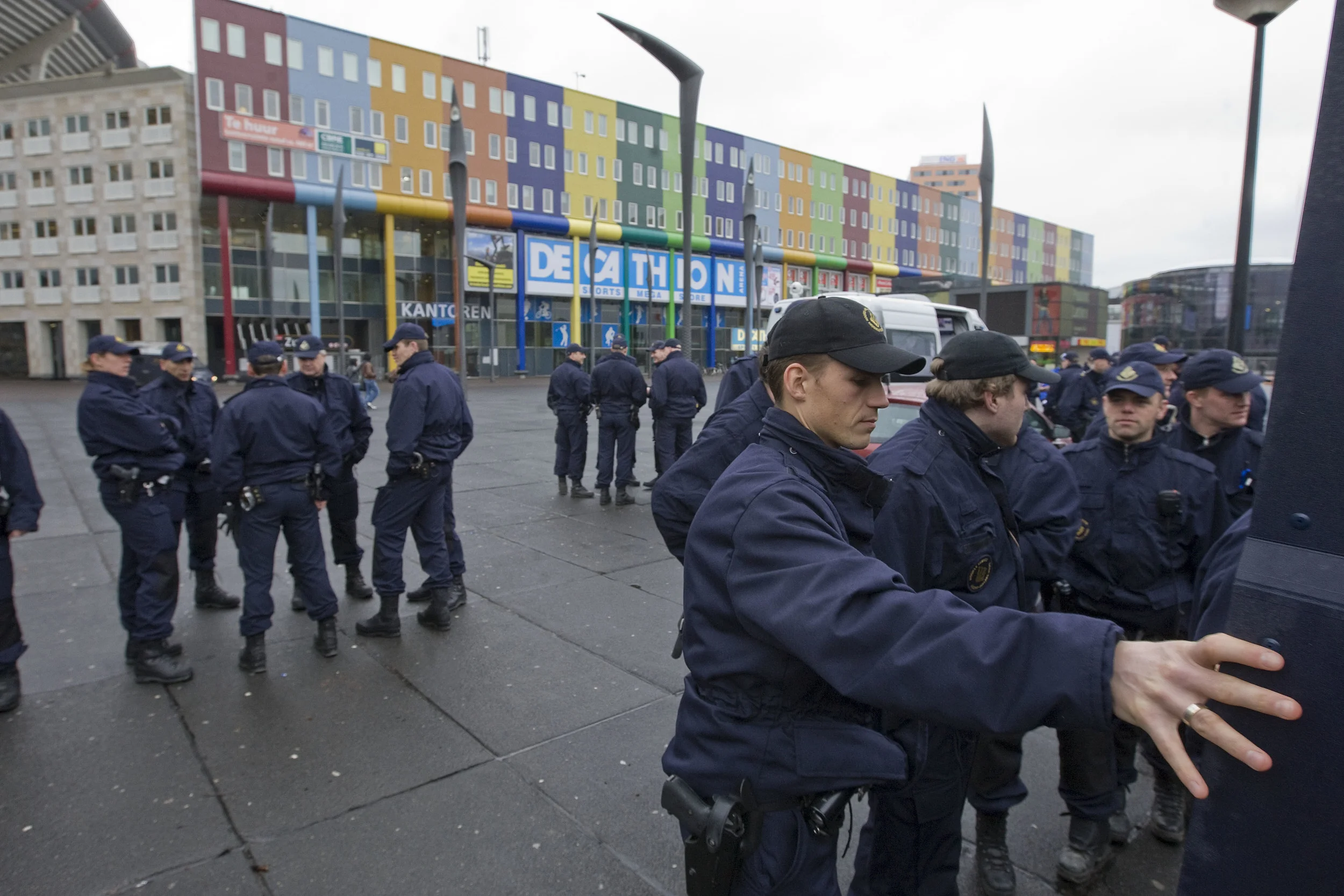 Police blockade in Amsterdam's Bijlmer Community