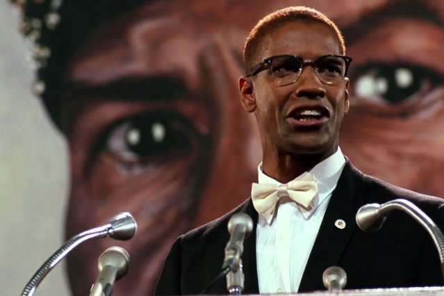 Denzel Washington as Malcolm X