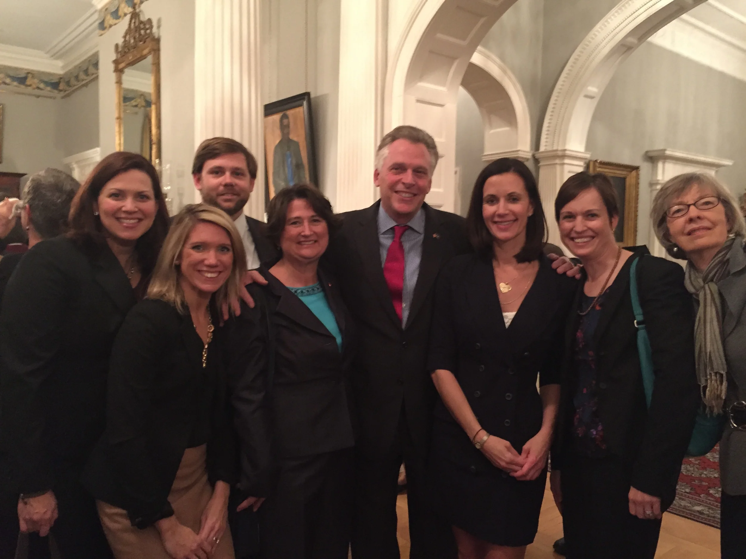 Reception with Virginia Governor Terry McAuliffe (D) and VAND members.