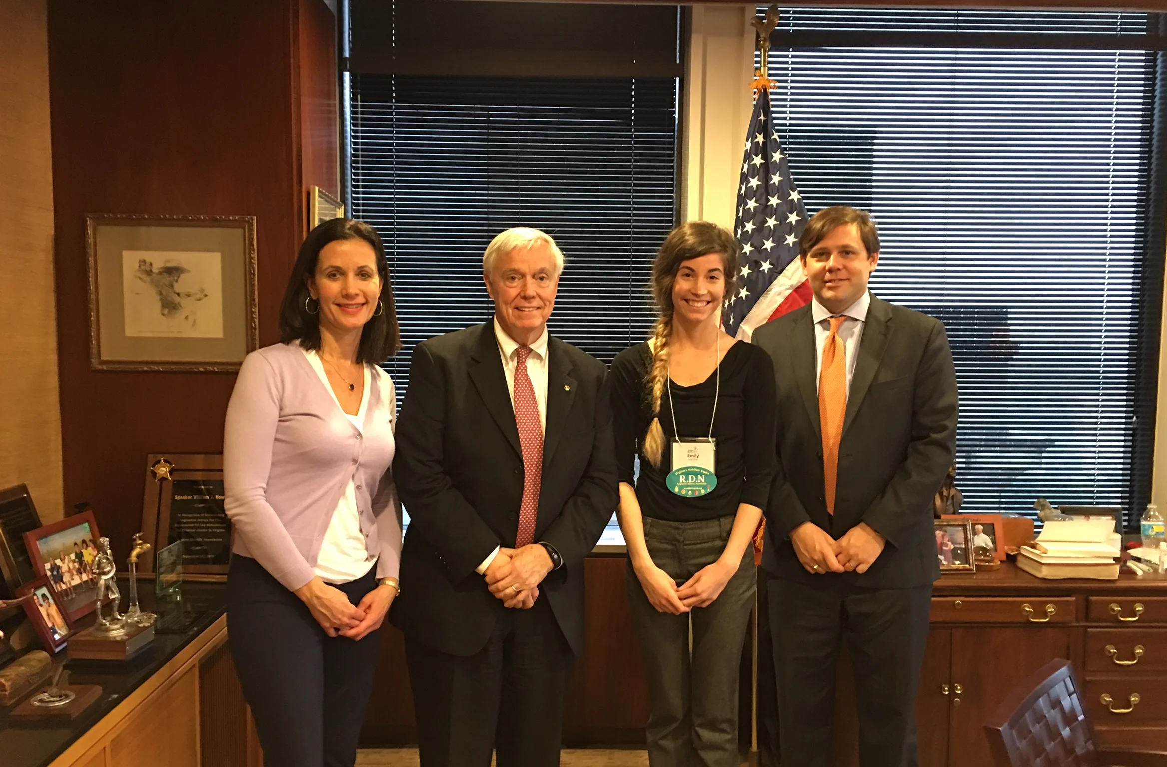 Visit with Virginia Speaker of the House William Howell