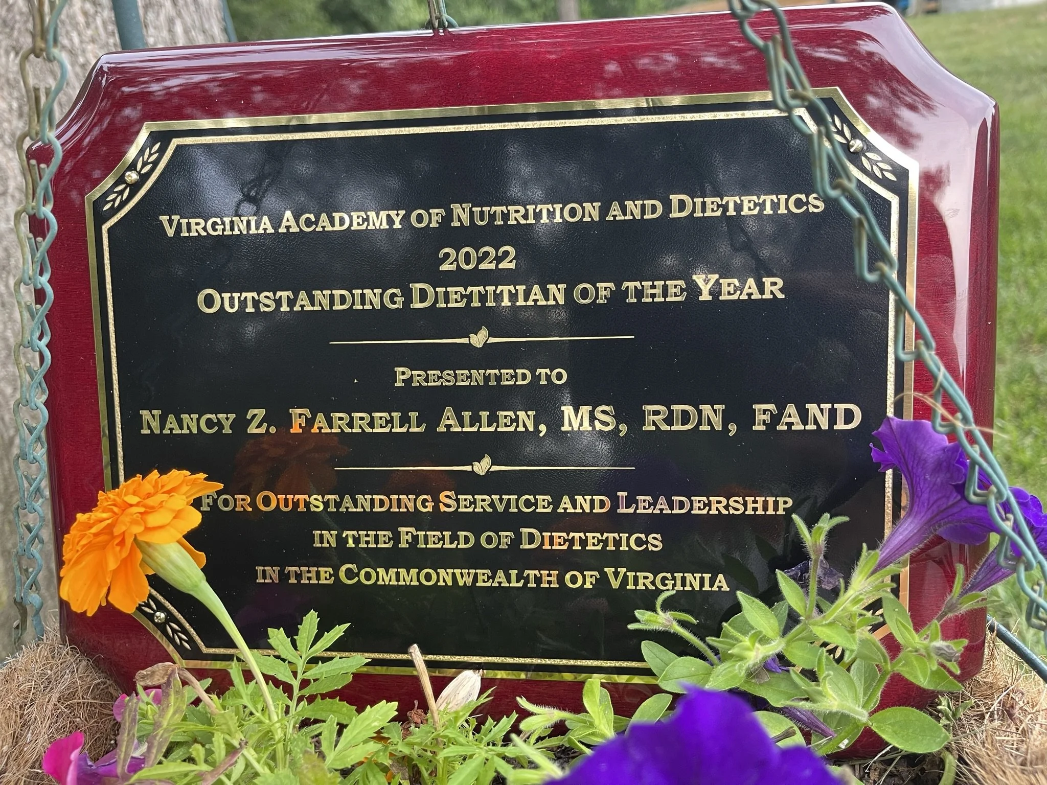 2022 Virginia Outstanding Dietitian Award