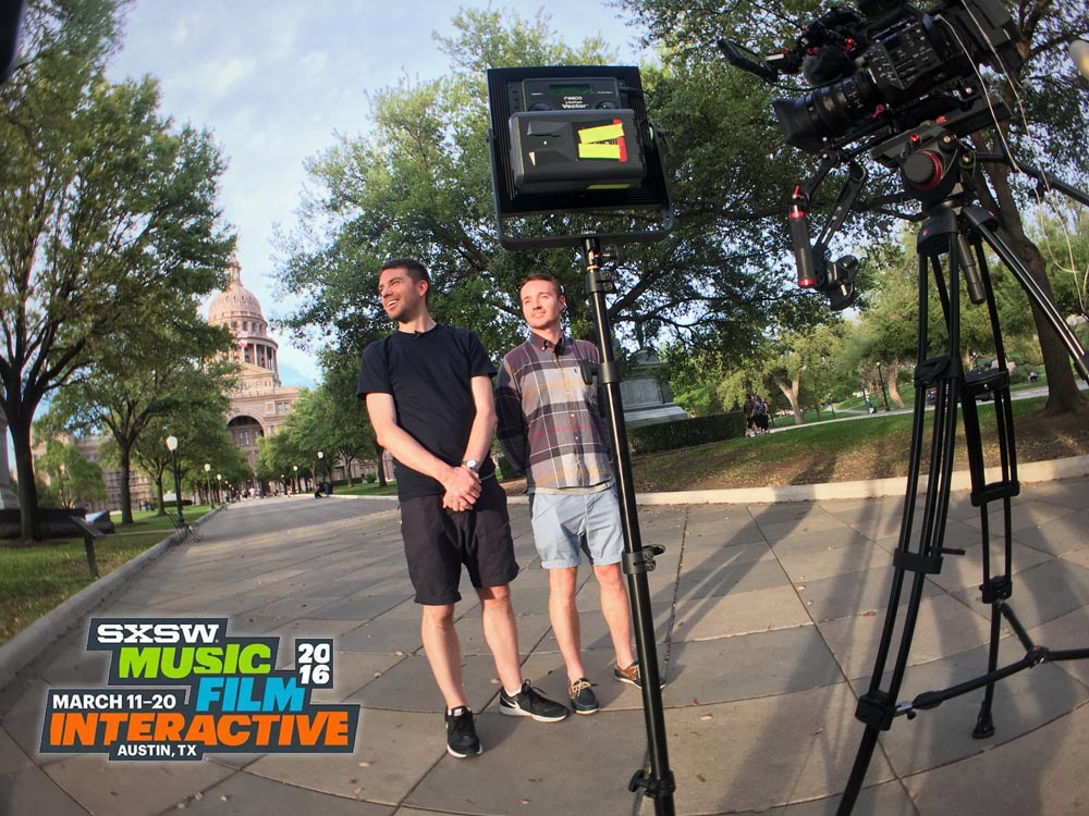 Richard and David being interviewed at the SXSW Interactive festive at Austin, TX in 2016