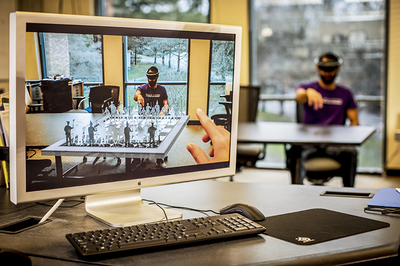 The University of Washington launched a new augmented and virtual reality research center funded by Facebook, Google, and Huawei to accelerate innovation in the field and educate the next generation of  AR and VR researchers and workers. - Photo: Dennis Wise/University of Washington