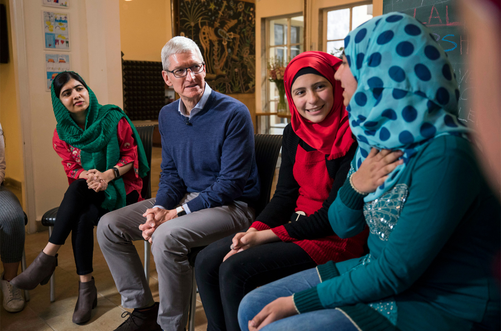 Tim Cook and Malala join forces to support girls’ education in Latin America