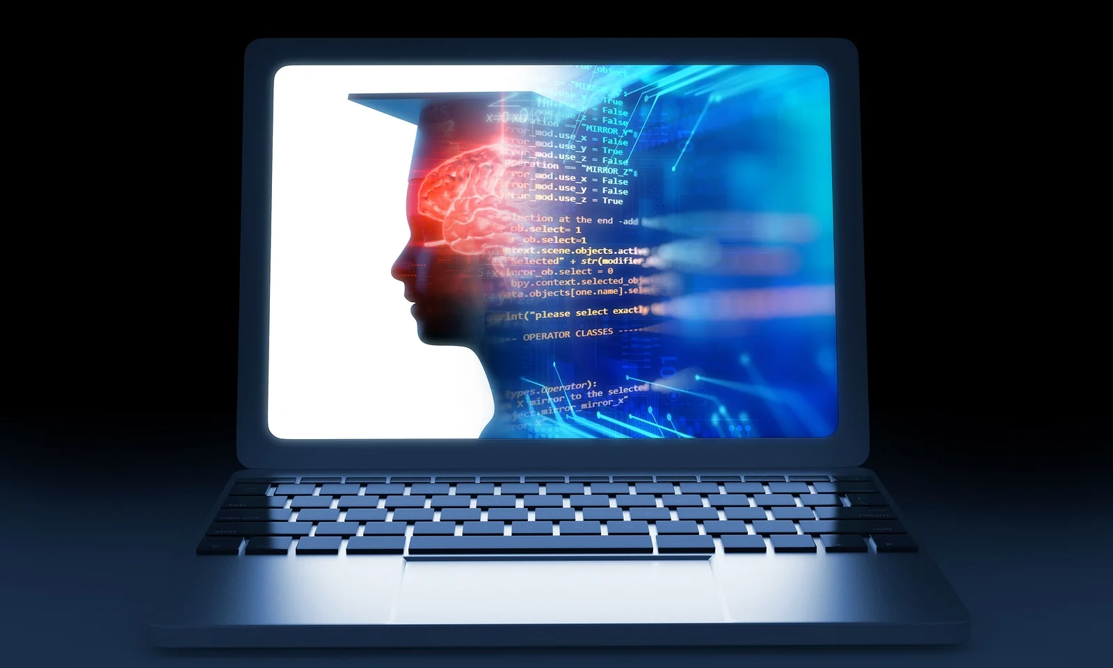 Coursera student inside a computer