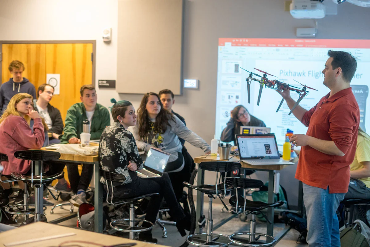 Drone class at JMU X-Labs