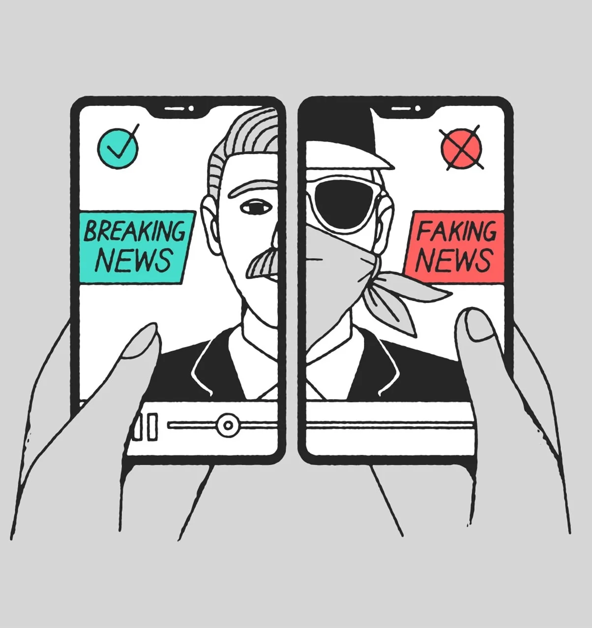 fake news and breaking news