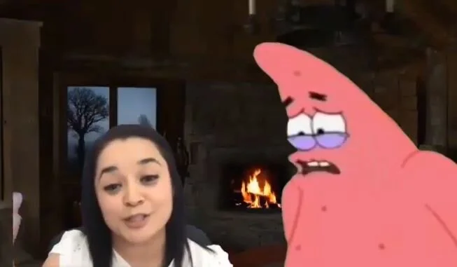 A scene with Patrick from Sponge Bob: Stinger's author unknown.