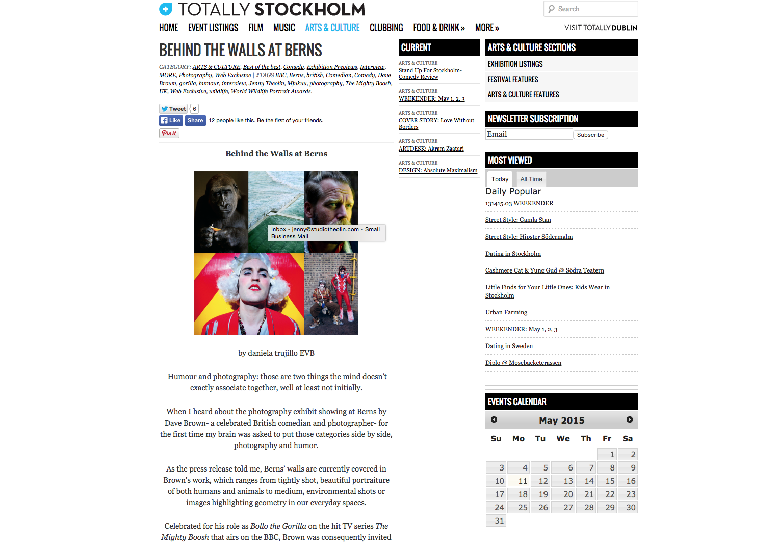 Totally Stockholm Interview with Dave Brown
