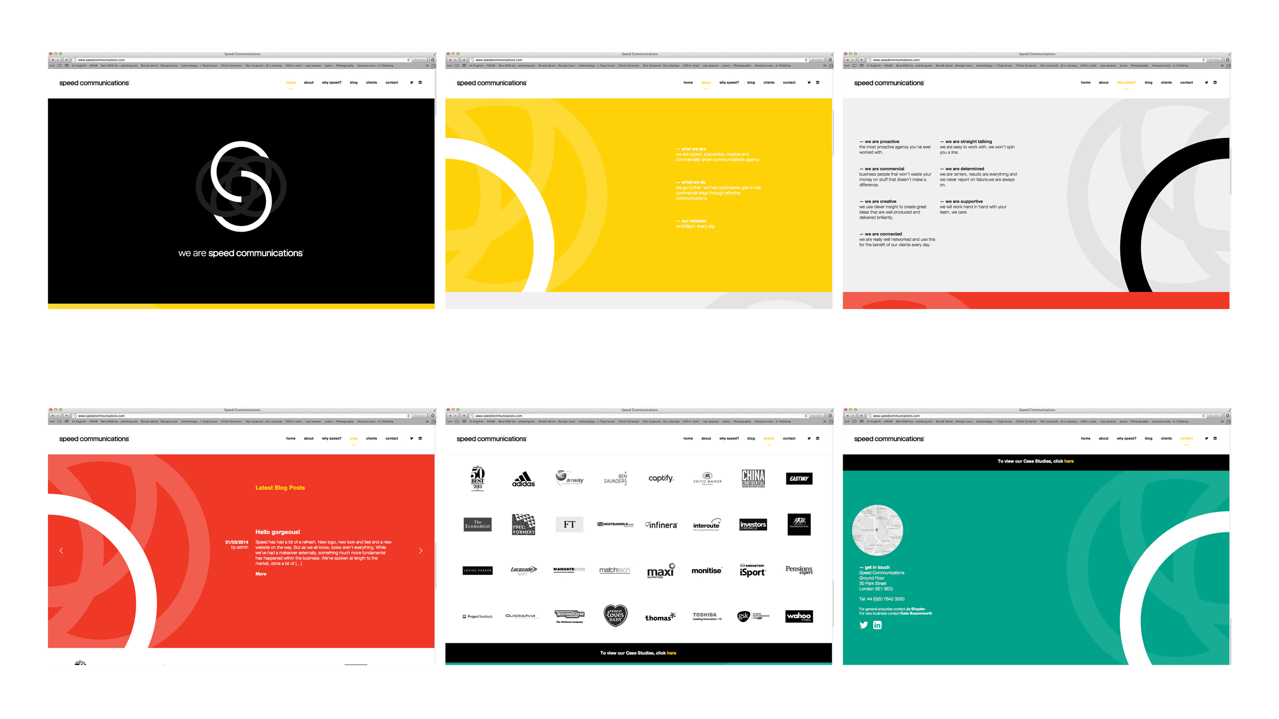Website screengrabs