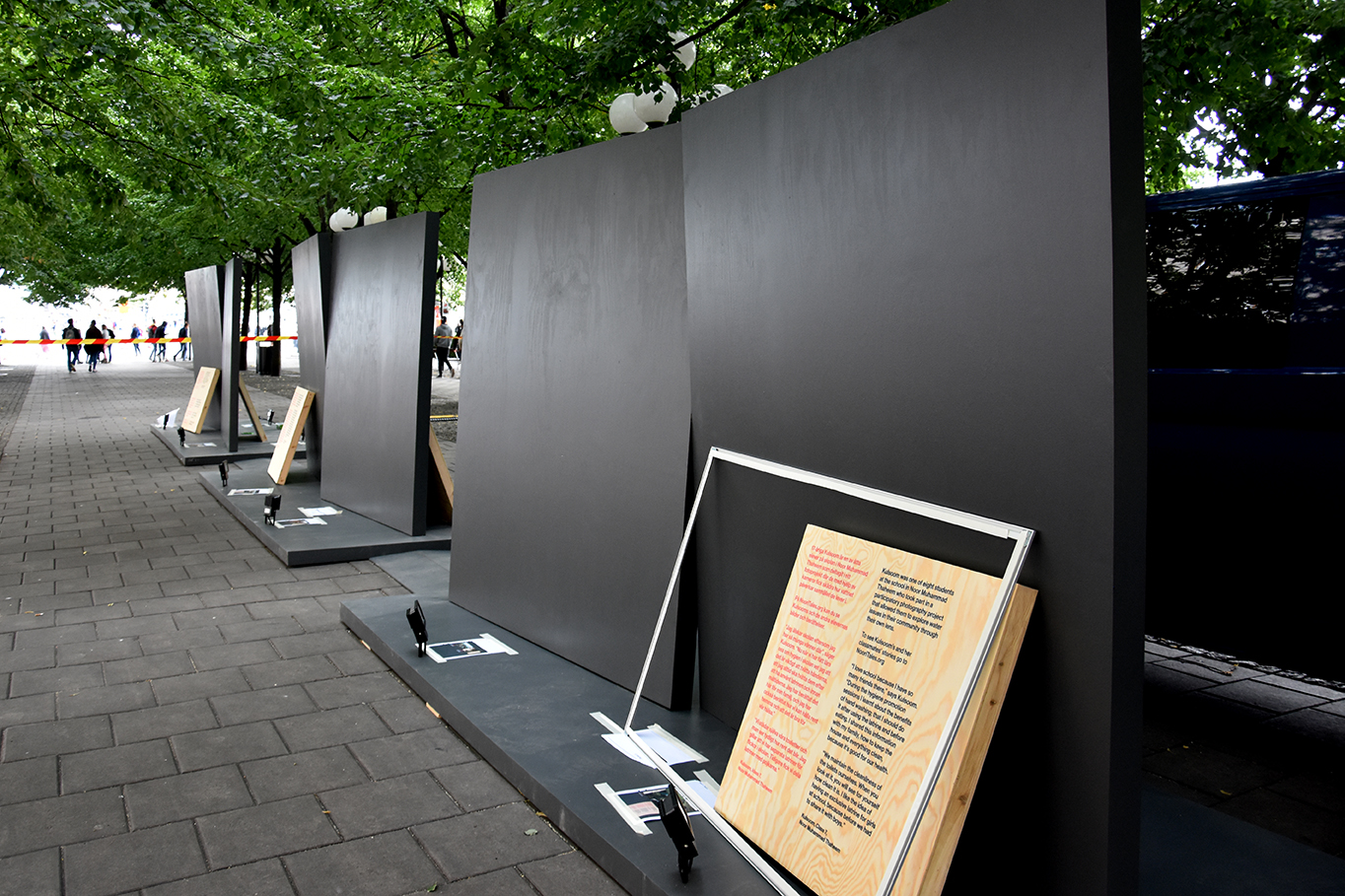 The big panels are up