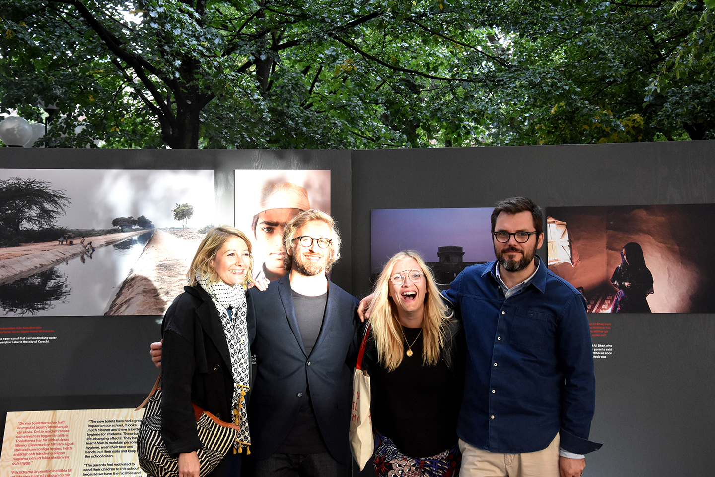 Larissa & Neil from WaterAid, Jenny and Dan from Studio Theolin 