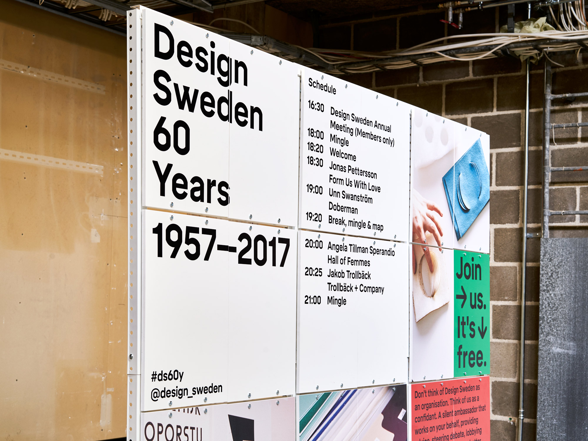 EVENT & INTERACTION DESIGN 60 YEARS, SESSIONS & MAP DESIGN SWEDEN, STOCKHOLM, 2017