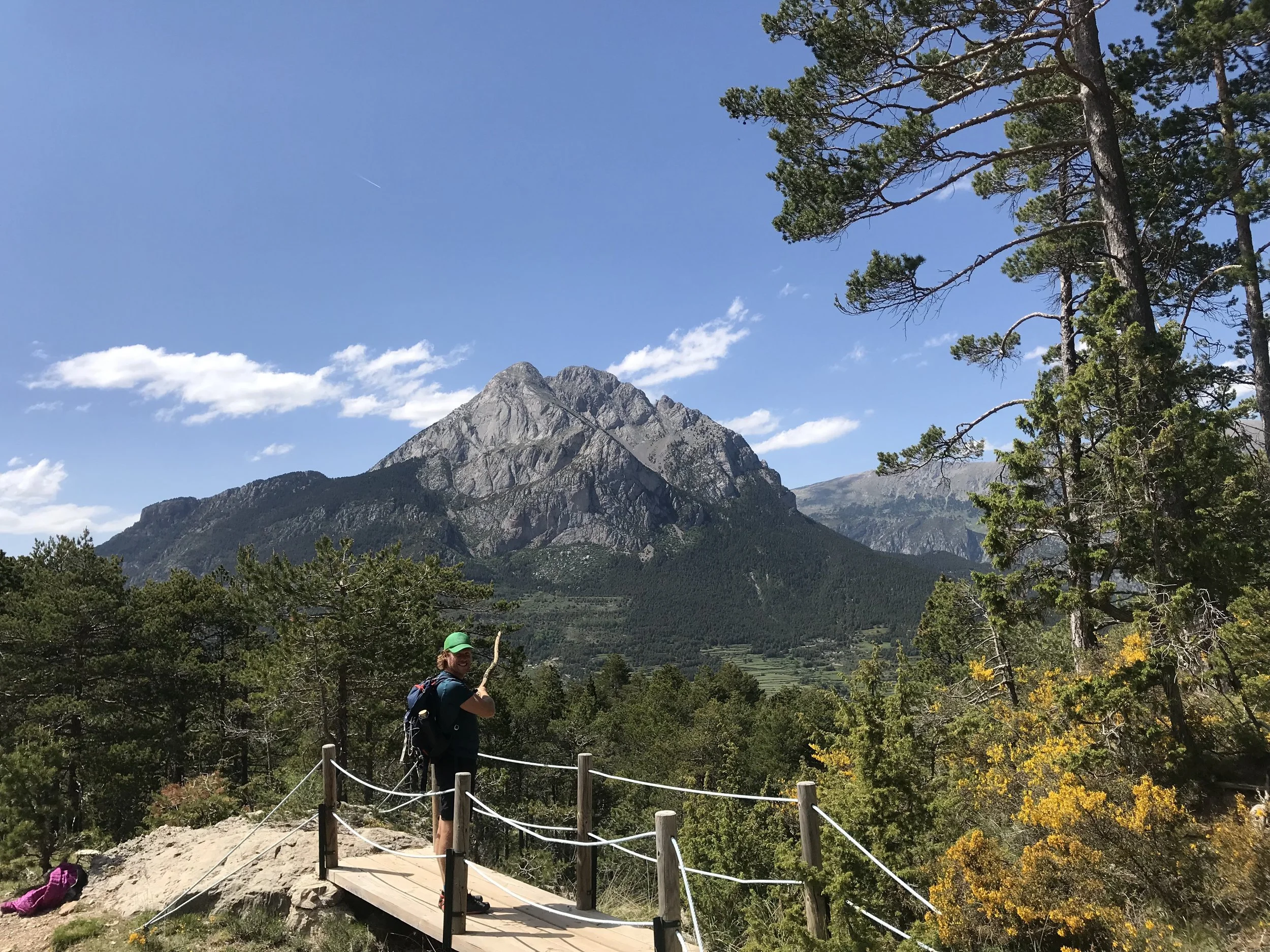 Hiking in the Pre-Pyrenees within Cadi-Moixero Natural Park. 