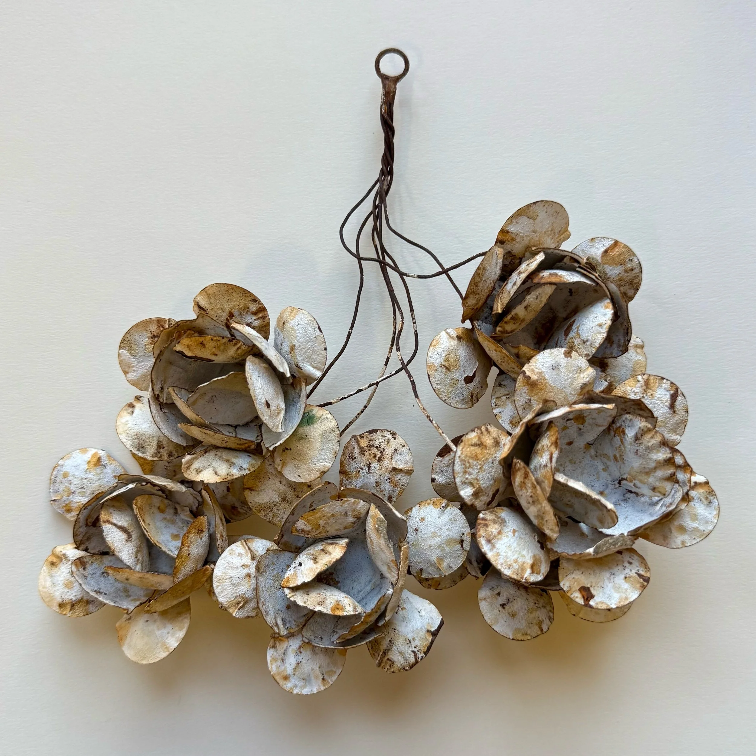  VINTAGE METAL FLOWERS  6” X 8”  $50 