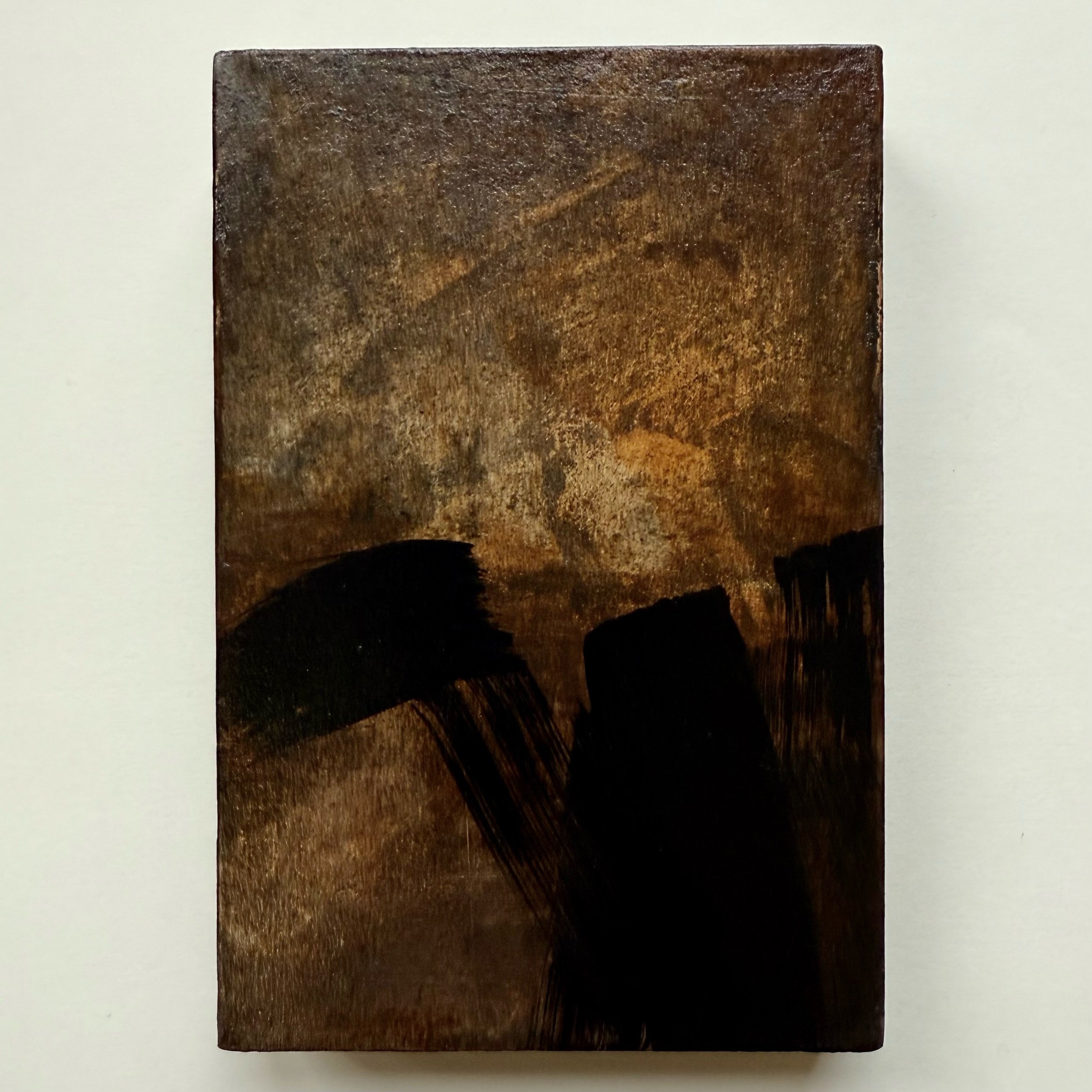  ACRYLIC PAINTING ON CRADLED WOODEN PANEL  5” x 7” x 1”  $200   