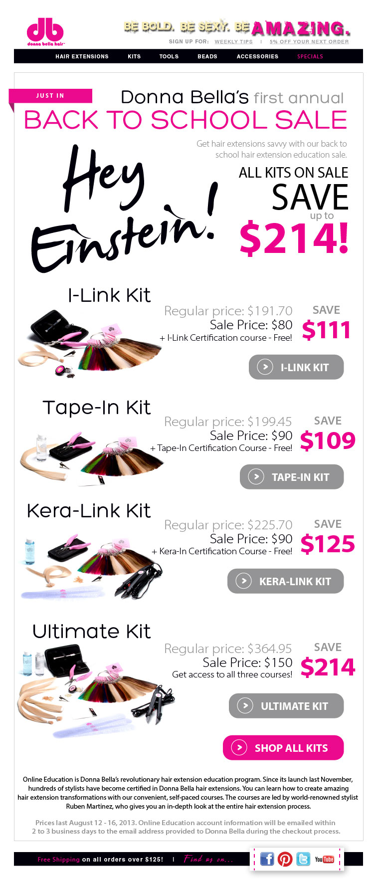 Back to School Sale Email