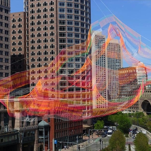 experiential sculpture Twine in the Sky