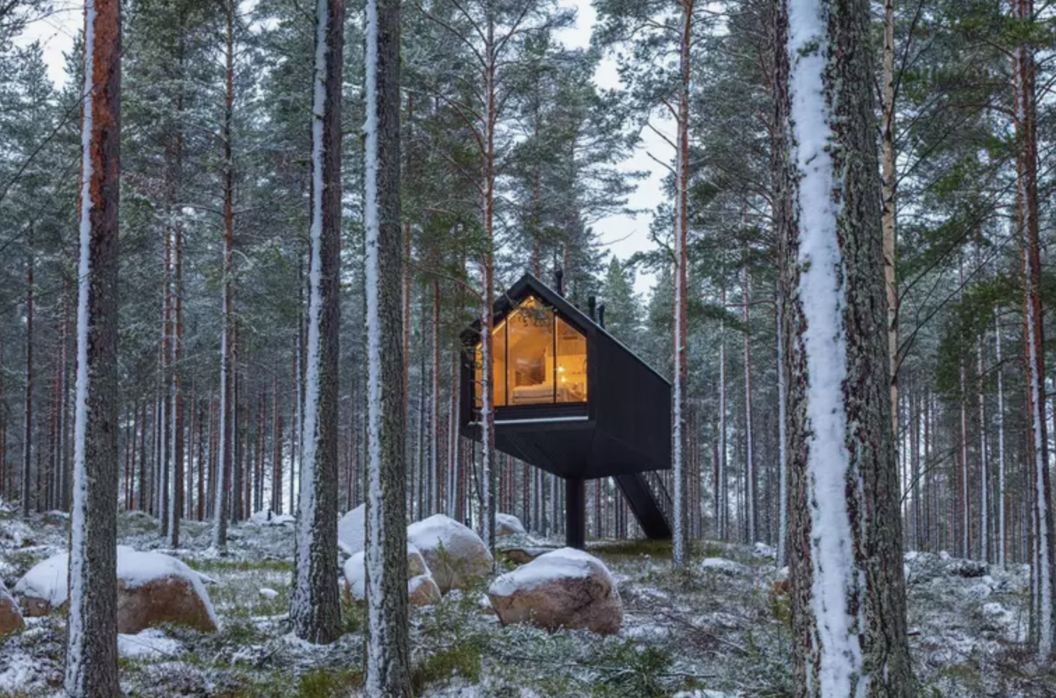 Floating Finnish Cabin Connects Guests to the Forest