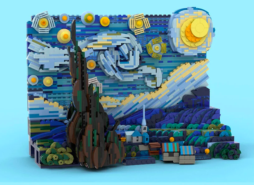 Vincent van Gogh’s starry night is being turned into a 1,552-piece LEGO set