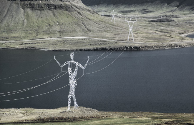 Iceland Considers Humanoid Pylon Design to Carry Electricity