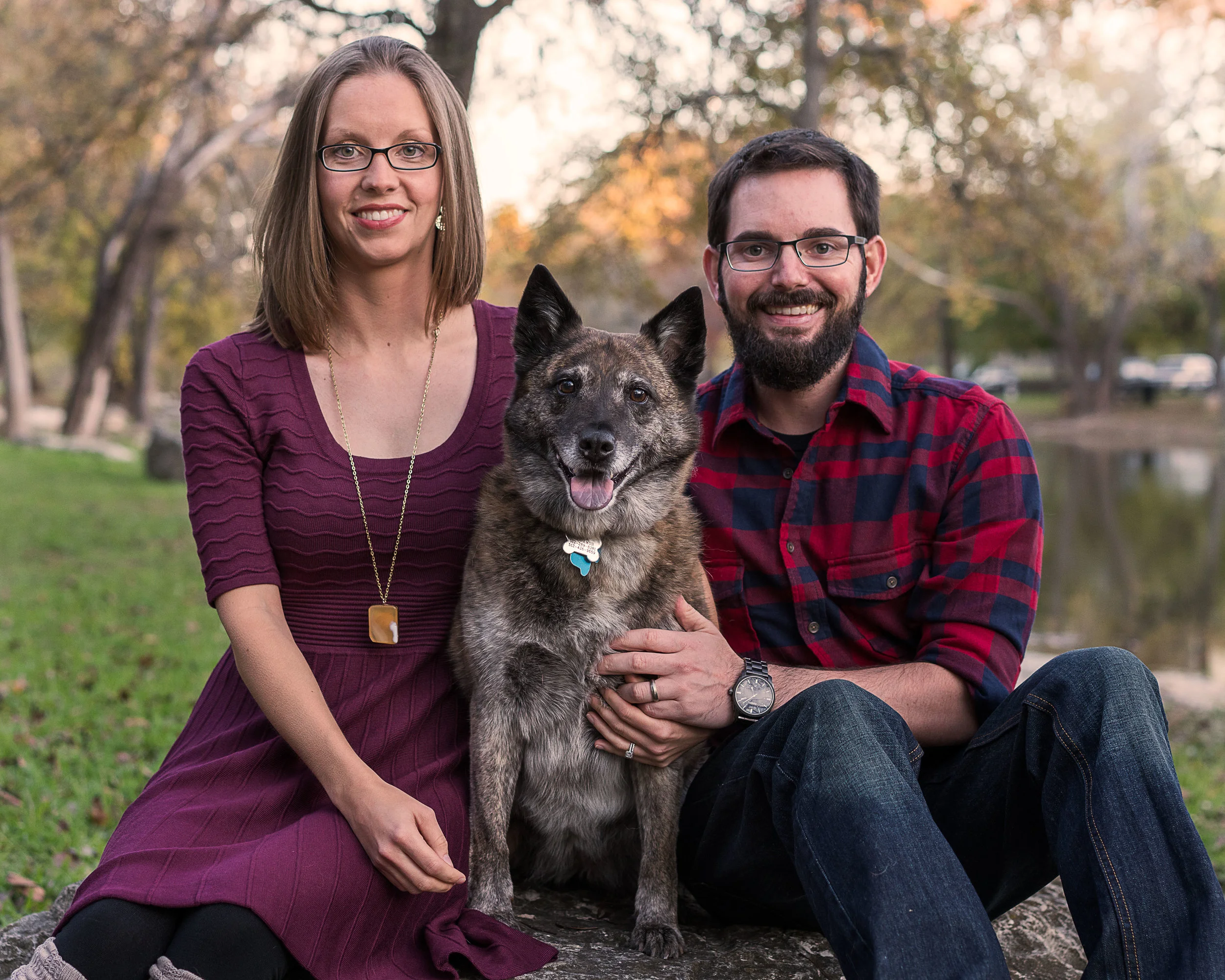 Amanda and Patrick with Cinnamon