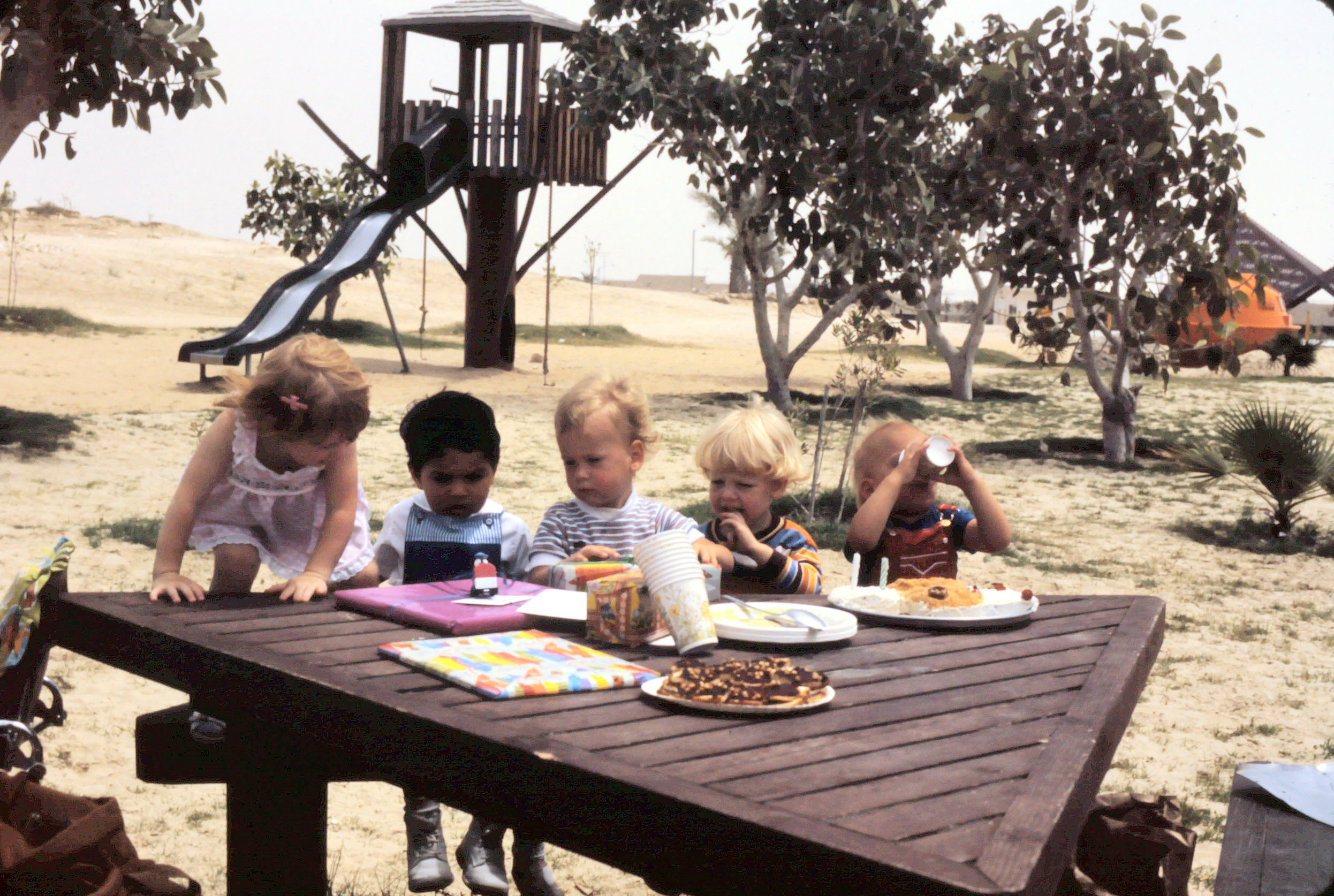 2nd birthday party in Saudi, center.